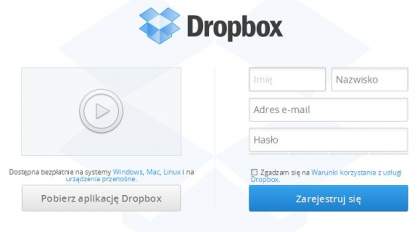 Dropbox rejestracja