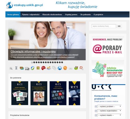 Screen strony www.ezakupy.uokik.gov.pl